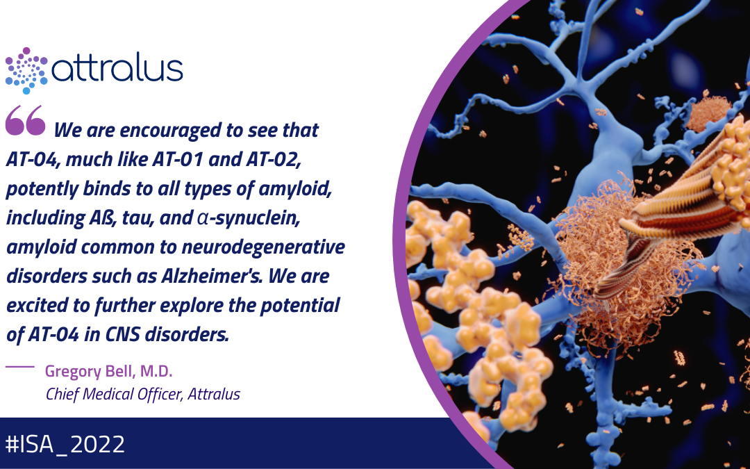 Attralus Presents Preclinical Data Demonstrating Potent Binding to All Types of Systemic and Cerebral Amyloid by its Pan-Amyloid Removal Candidate AT-04 at 18th International Symposium on Amyloidosis